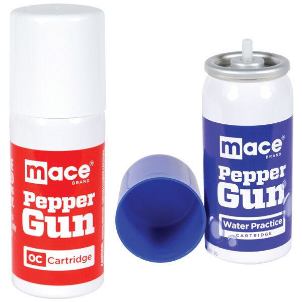 Mace® Pepper Gun Refill 1pc OC / 1pc H20 Cartridge