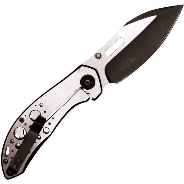 Assisted Open Folding Pocket Knife with Black Trim - Image 5